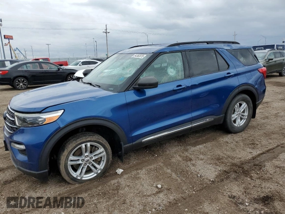 2020 Ford Explorer XLT z VIN 1FMSK8DH9LGB28875, wystawiony jako Copart lot #54262075 z przebiegiem 75 530 mil mil oraz Szkoda całkowita • Salvage title. Historia ofert i sprzedaży dostępna na DreamBid. Obrazek 1.