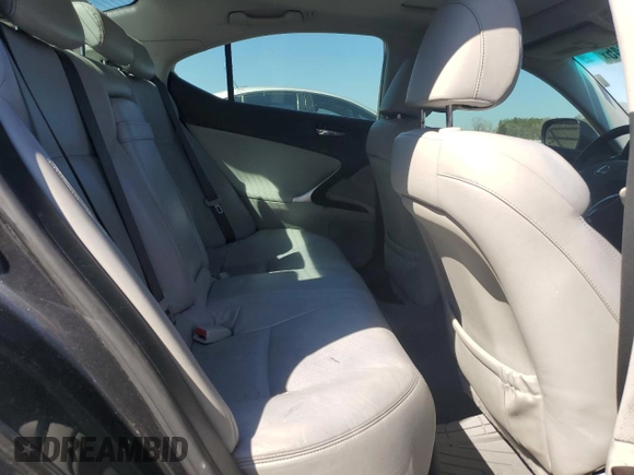2008 Lexus IS with VIN JTHBK262082069891, listed as a Copart auction lot 48618745 with 184,840 mi miles and Clean Title. Bid and sale history available at carsss.com. Image 10.