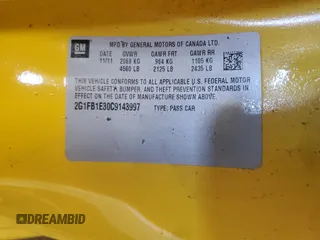 2012 Chevrolet Camaro 1LT z VIN 2G1FB1E30C9143997, wystawiony jako Copart lot #55571345 z przebiegiem 90 146 mil mil oraz Czysty tytuł • Clean title. Historia ofert i sprzedaży dostępna na DreamBid. Obrazek 12.
