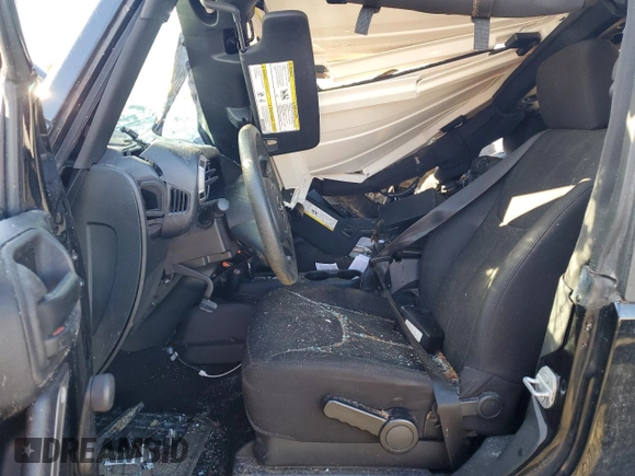 2015 Jeep Wrangler Willys Wheeler with VIN 1C4AJWAG8FL648645, listed as a Copart auction lot 74334884 with Not provided miles and Salvage title. Bid and sale history available at DreamBid. Image 7.