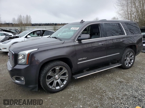 2015 GMC Yukon Denali with VIN 1GKS2CKJ7FR565008, listed as a Copart auction lot 48765355 with 191,606 mi miles and Clean Title. Bid and sale history available at carsss.com. Image 1.