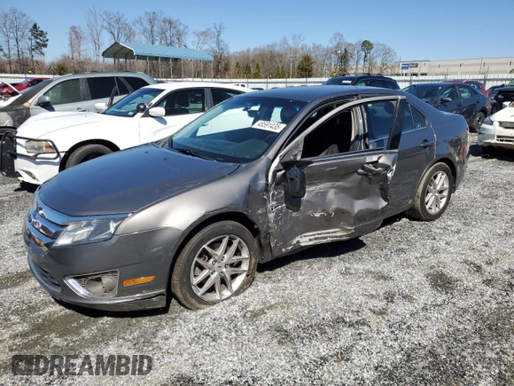 2012 Ford Fusion SEL with VIN 3FAHP0JAXCR181933, listed as a Copart auction lot 48591435 with 195,991 mi miles and Salvage Title. Bid and sale history available at carsss.com. Image 1.