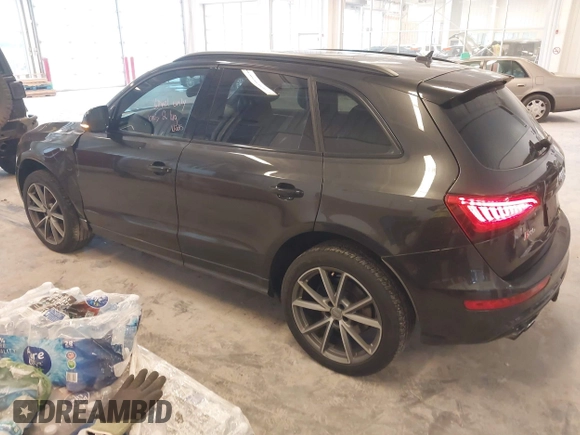 2017 Audi SQ5 Premium Plus with VIN WA1CCAFP5HA041755, listed as a IAAI auction lot 41728825 with 135,512 mi miles. Bid and sale history available at carsss.com. Image 3.