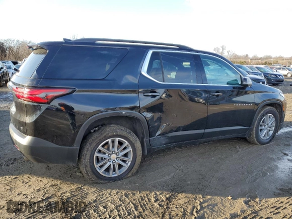 2022 Chevrolet Traverse LT Leather with VIN 1GNERHKW9NJ133781, listed as a Copart auction lot 44631045 with 74,068 mi miles and Salvage Title. Bid and sale history available at carsss.com. Image 3.