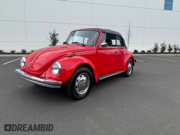 1975 Volkswagen Beetle with VIN 1552010655, listed as a Copart auction lot 52646675 with 57,107 mi miles and Clean Title. Bid and sale history available at DreamBid. Image 2.