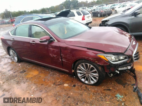 2016 Hyundai Genesis 3.8L z VIN KMHGN4JE7GU106946, wystawiony jako IAAI lot #40809364 z przebiegiem 91 788 mil mil oraz . Historia ofert i sprzedaży dostępna na DreamBid. Obrazek 1.