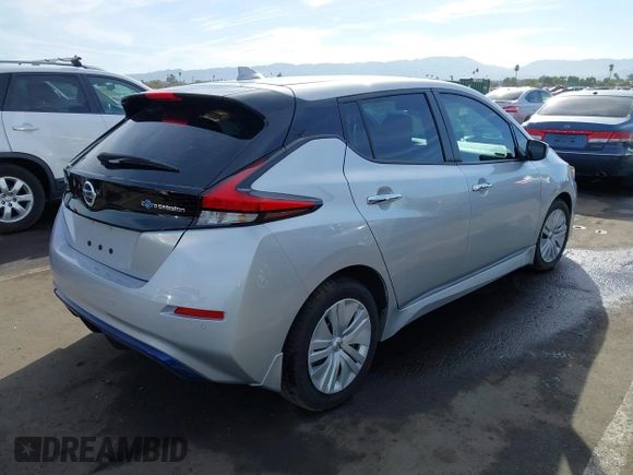2022 Nissan LEAF S with VIN 1N4AZ1BV1NC562090, listed as a IAAI auction lot 41098541 with 22,931 mi miles and . Bid and sale history available at DreamBid. Image 4.