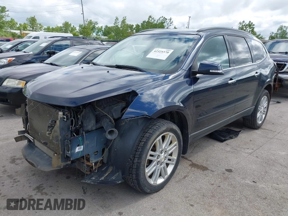 2015 Chevrolet Traverse LT with VIN 1GNKVGKD8FJ325119, listed as a IAAI auction lot 42325370 with 128,161 mi miles and . Bid and sale history available at DreamBid. Image 2.