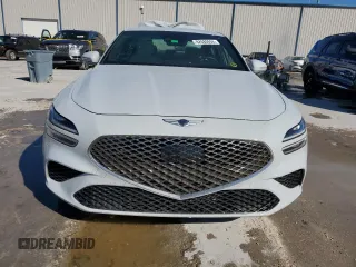 2022 Genesis G70 3.3T with VIN KMTG54TE8NU100556, listed as a Copart auction lot 82680694 with 42,679 mi miles and Salvage Title. Bid and sale history available at carsss.com. Image 5.