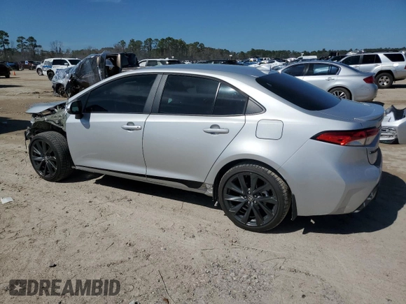 2025 Toyota Corolla SE with VIN 5YFS4MCEXSP227488, listed as a Copart auction lot 47110405 with 1,231 mi miles and Salvage Title. Bid and sale history available at carsss.com. Image 2.