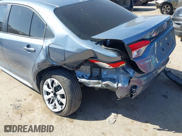 2023 Toyota Corolla LE z VIN 5YFB4MDE9PP004980, wystawiony jako IAAI lot #41788099 z przebiegiem 21 650 mil mil oraz . Historia ofert i sprzedaży dostępna na DreamBid. Obrazek 6.