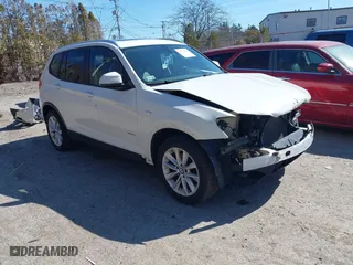 2016 BMW X3 xDrive28i with VIN 5UXWX9C52G0D79354, listed as a IAAI auction lot 41720281 with 110,992 mi miles. Bid and sale history available at carsss.com. Image 1.