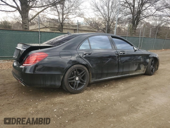 2017 Mercedes-Benz S 550 with VIN WDDUG8FB8HA314995, listed as a Copart auction lot 47181875 with 66,830 mi miles and Salvage Title. Bid and sale history available at carsss.com. Image 3.