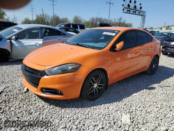2013 Dodge Dart SXT with VIN 1C3CDFBA3DD334617, listed as a Copart auction lot 54231485 with 106,736 mi miles and Clean Title. Bid and sale history available at DreamBid. Image 1.