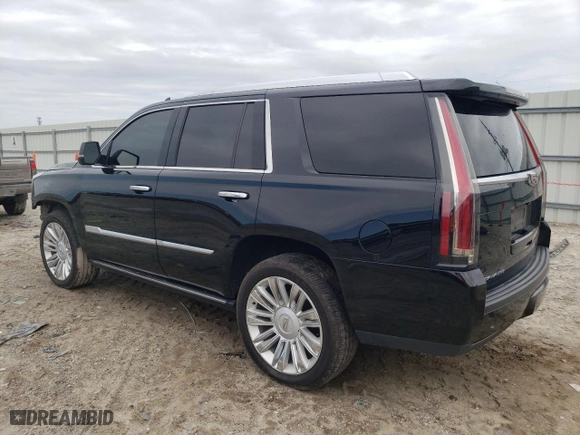 2018 Cadillac Escalade Platinum with VIN 1GYS4DKJ7JR269551, listed as a Copart auction lot 46816595 with 130,772 mi miles and Salvage Title. Bid and sale history available at carsss.com. Image 2.