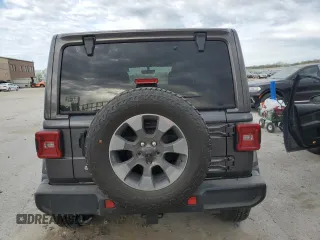 2018 Jeep Wrangler Unlimited Sahara with VIN 1C4HJXEG0JW303941, listed as a Copart auction lot 53029895 with 43,419 mi miles and Salvage title. Bid and sale history available at DreamBid. Image 6.