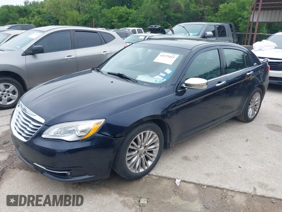 2011 Chrysler 200 Limited with VIN 1C3BC2FG8BN504337, listed as a IAAI auction lot 42175415 with 165,998 mi miles. Bid and sale history available at carsss.com. Image 2.