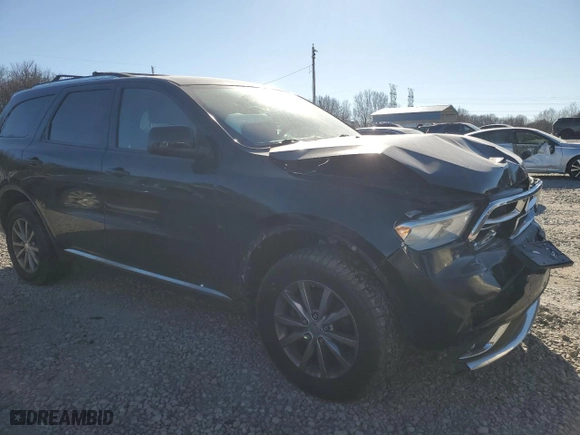 2017 Dodge Durango SXT with VIN 1C4RDJAGXHC884004, listed as a Copart auction lot 89226245 with 0 mi miles and Salvage Title. Bid and sale history available at carsss.com. Image 4.