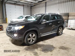 2012 Kia Sorento EX with VIN 5XYKUDA27CG281054, listed as a Copart auction lot 46639705 with 129,816 mi miles and Salvage Title. Bid and sale history available at carsss.com. Image 1.