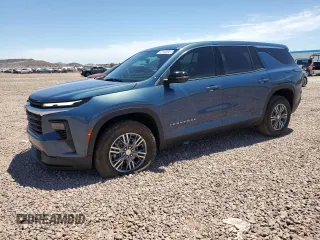 2024 Chevrolet Traverse FWD LS with VIN 1GNEREKS5RJ229389, listed as a Copart auction lot 55165695 with 10,412 mi miles and Salvage title. Bid and sale history available at DreamBid. Image 1.