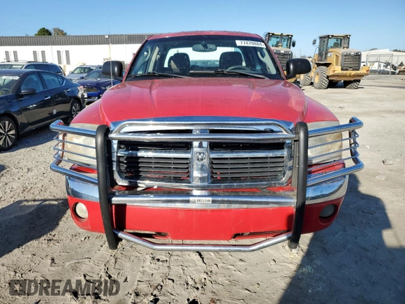 2005 Dodge Dakota Laramie with VIN 1D7HW58N65S263982, listed as a Copart auction lot 77470884 with 164,809 mi miles and Clean Title. Bid and sale history available at DreamBid. Image 5.