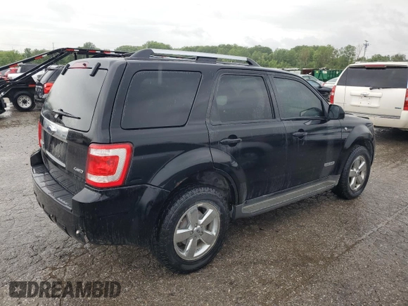 2008 Ford Escape Limited with VIN 1FMCU94198KE48368, listed as a Copart auction lot 60950934 with 246,923 mi miles and Salvage Title. Bid and sale history available at carsss.com. Image 3.