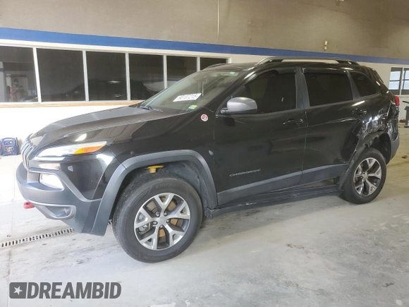 2014 Jeep Cherokee Trailhawk with VIN 1C4PJMBB8EW171116, listed as a Copart auction lot 60107215 with 168,979 mi miles and Salvage title. Bid and sale history available at DreamBid. Image 1.