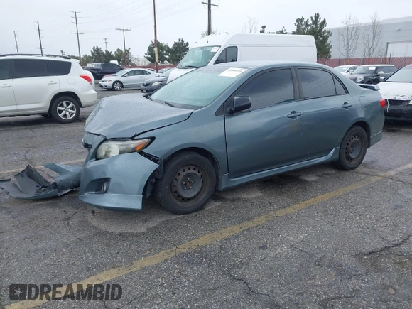 2009 Toyota Corolla with VIN 1NXBU40E49ZO81912, listed as a IAAI auction lot 41806599 with 216,989 mi miles. Bid and sale history available at carsss.com. Image 2.
