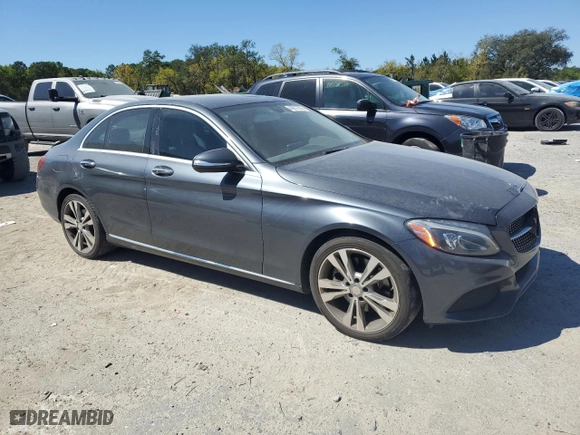2015 Mercedes-Benz C-Class C 300 with VIN 55SWF4JB8FU056616, listed as a Copart auction lot 49877395 with 126,955 mi miles and Salvage Title. Bid and sale history available at carsss.com. Image 4.