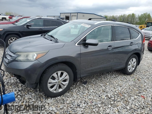 2012 Honda CR-V EX-L with VIN 2HKRM4H75CH607720, listed as a Copart auction lot 55563725 with 218,708 mi miles and Clean Title. Bid and sale history available at DreamBid. Image 1.