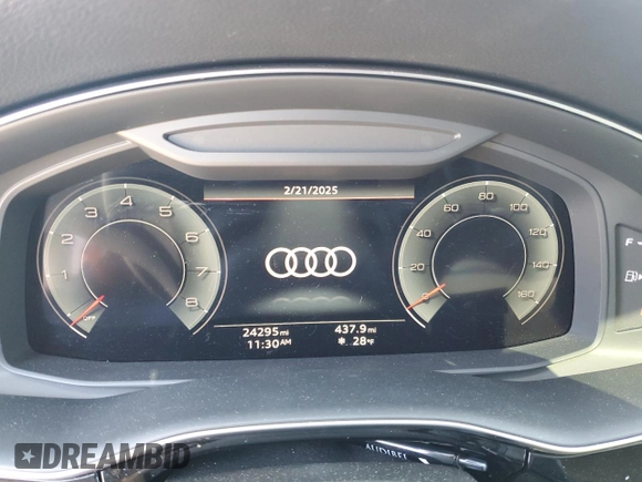 2023 Audi Q7 Premium Plus with VIN WA1LCBF71PD030402, listed as a Copart auction lot 46232265 with 24,295 mi miles and Salvage title. Bid and sale history available at DreamBid. Image 9.