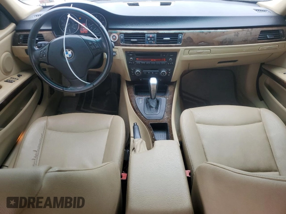 2009 BMW 3 Series 328i with VIN WBAPH77599NM31774, listed as a Copart auction lot 52669315 with 241,355 mi miles and Salvage title. Bid and sale history available at DreamBid. Image 8.