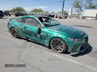 2022 BMW M4 Competition xDrive with VIN WBS43AZ06NCK19447, listed as a Copart auction lot 70302374 with 23,829 mi miles and Salvage Title. Bid and sale history available at carsss.com. Image 4.