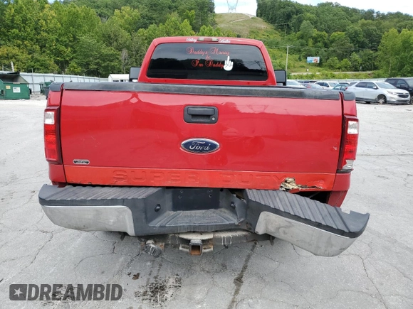 2010 Ford F-250 XL with VIN 1FTNF2B58AEA35902, listed as a Copart auction lot 66661294 with 134,687 mi miles and Salvage title. Bid and sale history available at DreamBid. Image 6.
