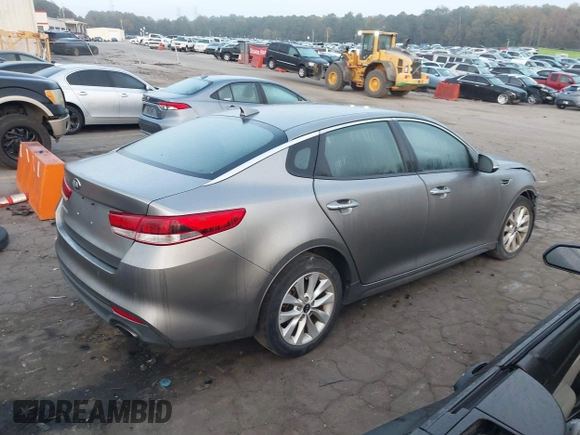 2018 Kia Optima LX with VIN 5XXGT4L39JG269147, listed as a IAAI auction lot 40743582 with 95,283 mi miles and . Bid and sale history available at DreamBid. Image 4.