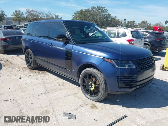 2021 Land Rover Range Rover z VIN SALGS5SE9MA440788, wystawiony jako IAAI lot #41441609 z przebiegiem 15 850 mil mil oraz . Historia ofert i sprzedaży dostępna na DreamBid. Obrazek 1.