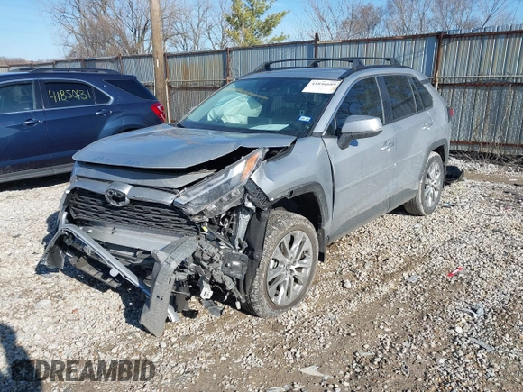 2024 Toyota RAV4 XLE Premium with VIN 2T3C1RFV9RW350060, listed as a IAAI auction lot 41846689 with 3,845 mi miles and . Bid and sale history available at DreamBid. Image 2.