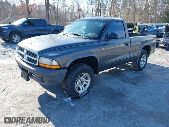 2004 Dodge Dakota with VIN 1D7GG16K24S588718, listed as a IAAI auction lot 41552216 with 140,653 mi miles and . Bid and sale history available at DreamBid. Image 2.