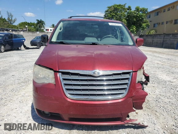 2010 Chrysler Town & Country Touring with VIN 2A4RR5D1XAR428141, listed as a Copart auction lot 53032555 with 161,817 mi miles and Salvage Title. Bid and sale history available at carsss.com. Image 5.