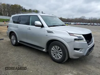 2021 Nissan Armada SV with VIN JN8AY2AC7M9146547, listed as a Copart auction lot 45408433 with 57,350 mi miles. Bid and sale history available at carsss.com. Image 4.