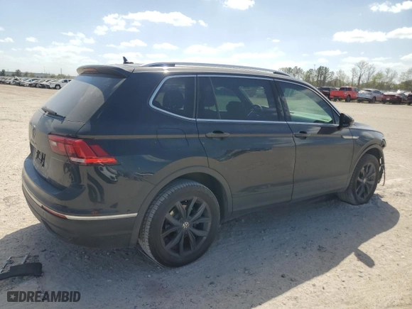 2022 Volkswagen Tiguan SE with VIN 3VV3B7AXXNM154829, listed as a Copart auction lot 49731025 with 43,142 mi miles and Salvage Title. Bid and sale history available at carsss.com. Image 3.
