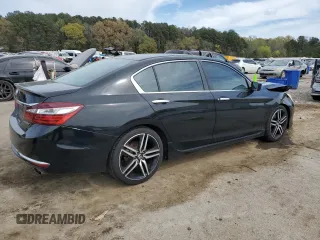 2016 Honda Accord Sport with VIN 1HGCR2F57GA209484, listed as a Copart auction lot 50388055 with 218,064 mi miles and Salvage Title. Bid and sale history available at DreamBid. Image 3.