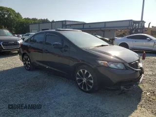 2013 Honda Civic Si with VIN 2HGFB6E58DH705837, listed as a Copart auction lot 62189265 with 211,915 mi miles and Salvage title. Bid and sale history available at DreamBid. Image 4.