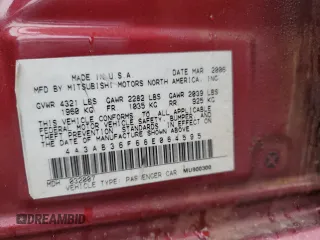 2006 Mitsubishi Galant ES with VIN 4A3AB36F66E064595, listed as a Copart auction lot 51747045 with 177,944 mi miles and Salvage Title. Bid and sale history available at carsss.com. Image 12.