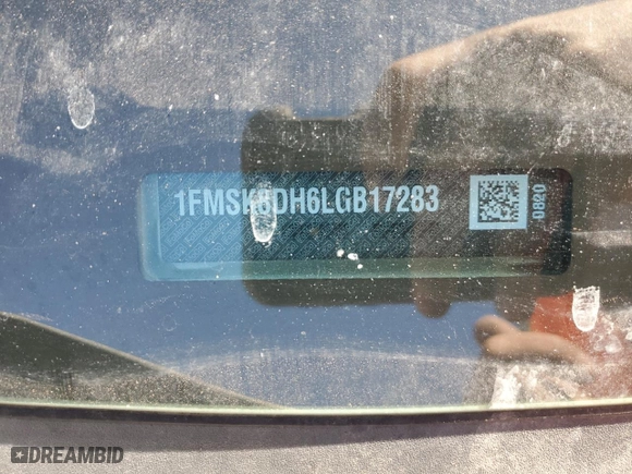 2020 Ford Explorer XLT with VIN 1FMSK8DH6LGB17283, listed as a Copart auction lot 47404845 with NaN miles and Salvage Title. Bid and sale history available at carsss.com. Image 13.