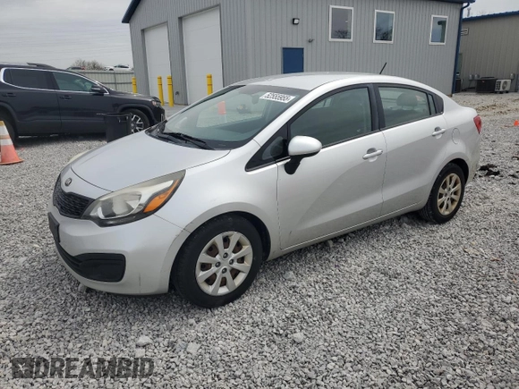 2013 Kia Rio LX with VIN KNADM4A30D6280069, listed as a Copart auction lot 52555955 with 146,748 mi miles and Clean Title. Bid and sale history available at carsss.com. Image 1.
