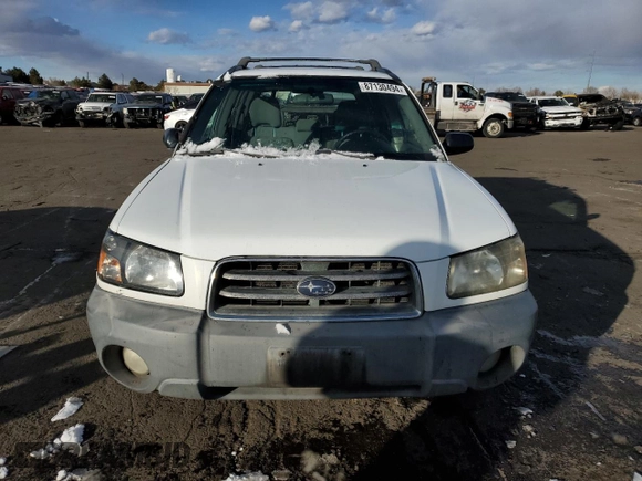 2003 Subaru Forester X with VIN JF1SG63643H732084, listed as a Copart auction lot 87130494 with 155,417 mi miles and Non Repairable. Bid and sale history available at carsss.com. Image 5.