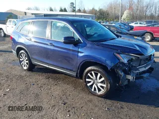 2019 Honda Pilot EX-L with VIN 5FNYF6H55KB024934, listed as a IAAI auction lot 41878656 with 102,129 mi miles. Bid and sale history available at carsss.com. Image 1.