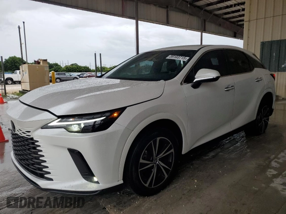 2023 Lexus RX 350 с VIN 2T2BAMBA9PC009990, выставлен на аукционе Copart как лот 59103715 с пробегом 28 379 миль миль и Списание • Salvage title. История ставок и продаж доступна на DreamBid. Изображение 1.