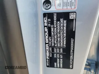 2023 Fisker Ocean One z VIN VCF1ZBU27PG005957, wystawiony jako Copart lot #63054094 z przebiegiem 12 mil mil oraz Nie do naprawy. Historia ofert i sprzedaży dostępna na DreamBid. Obrazek 13.